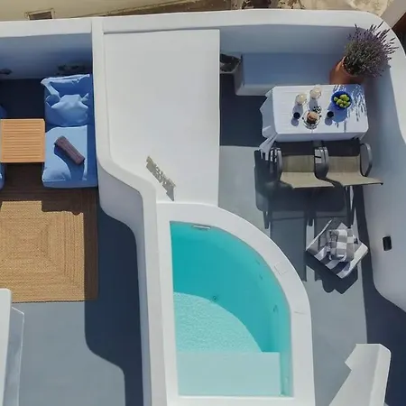 Afrodite Sea View Beauty With Rooftop Jacuzzi Feriehus Fira (Santorini)